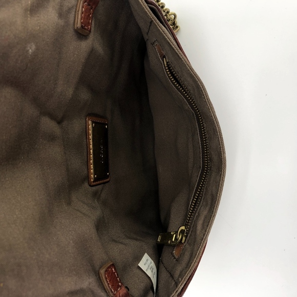 J. Crew Invitation Clutch Rich Brown Leather - Picture 6 of 7